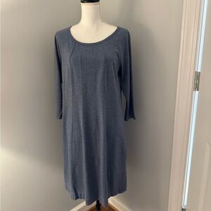 J Jill Jersey tunic style Dress. Size medium Dysty x blue. Midi